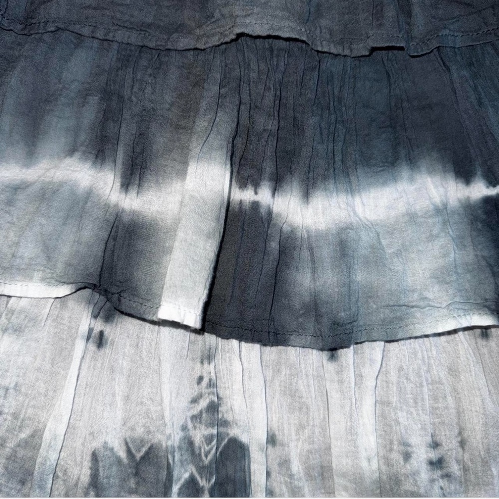 Tie Dye Ruffle Mini Skirt - Picture 2 of 4